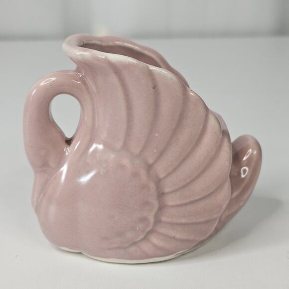 Fredericksburg Art Small Pink Swan 1950s Planter Dish Container VTG MCM - Picture 3 of 6